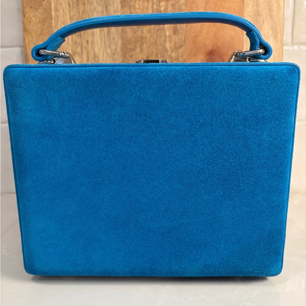ππ Brandon Blackwood Suede Aqua Blue Kendrick Trunk NWT - Picture 8 of 12